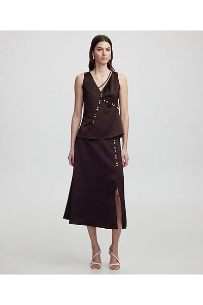 İpekyol Skirt with Metal Buttons