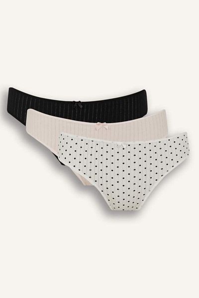 DeFacto New Season Fall in Love 3-Piece Slip Panties