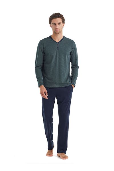 Blackspade Men's Long Sleeve Pajama Set 40094