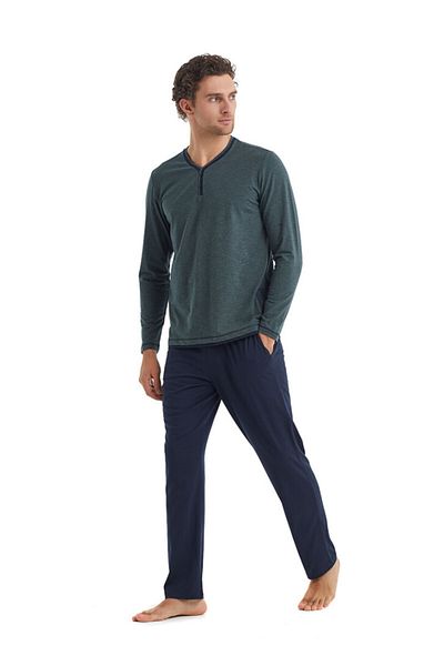 Blackspade Men's Long Sleeve Pajama Set 40094