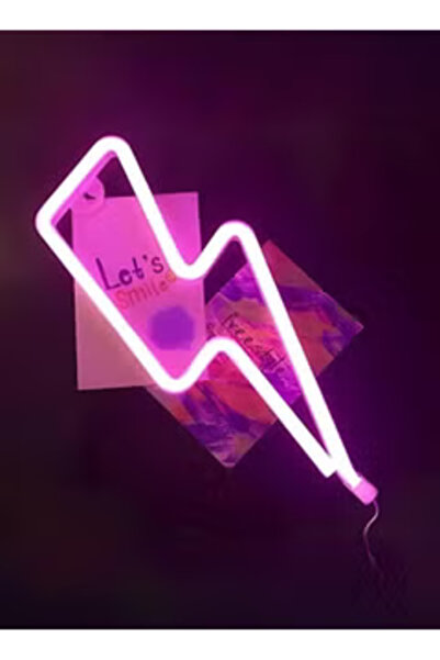 Primo Plus ديكور حائط على شكل لافتة نيون ليد نينج باللون الوردي