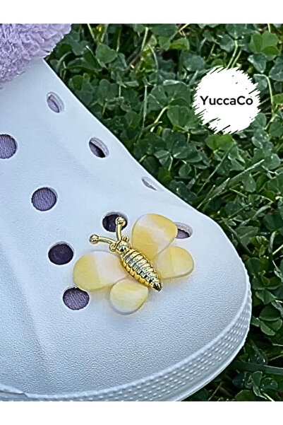 YuccaCo Accessorize Your Life Kelebek Üç Boyutlu Terlik Süsü/ 3D Terlik Charm...