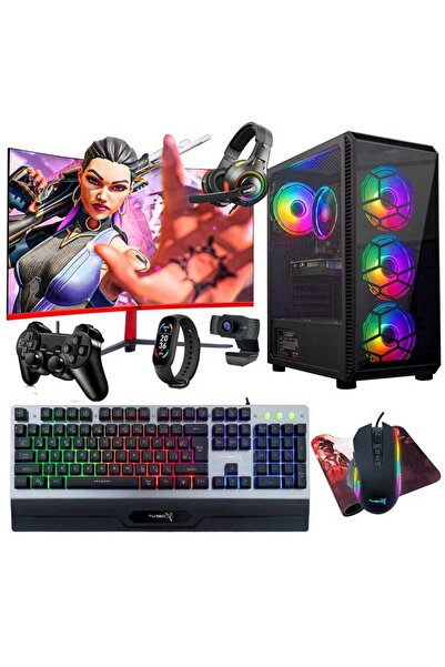 TURBOX Tx500 i7 4770 16GB Ram 256GB SSD 4GB R7 240 23.6 100Hz Curved Oyun Hazır Sistem