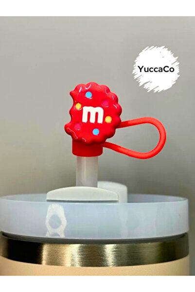 YuccaCo Accessorize Your Life Cookie M&M Thermos Ornament/Straw Cap/Straw Sto...