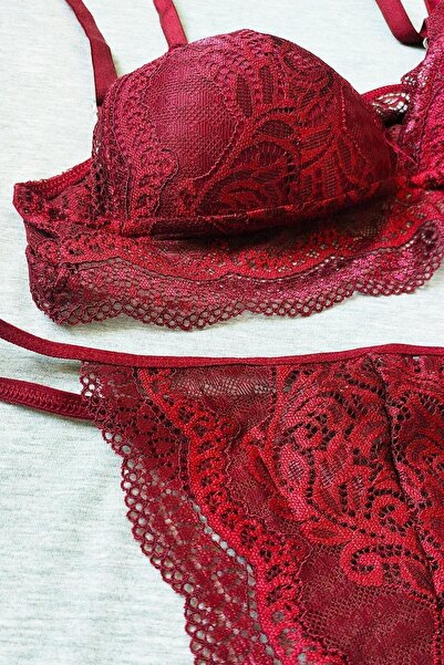 Sensu Women's Lace Bralette Cupless Underwear Set - Bra2025