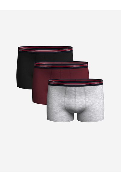 LC Waikiki Standard Fit Cotton Flexible Ανδρικό Boxer 3 τεμαχίων