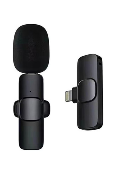 COOYA Wireless Lavalier Microphone,With USB C port,Stero Sound without delay,interference-free,Black