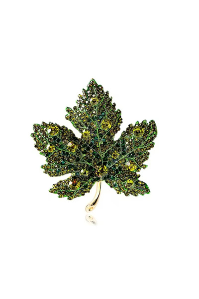 LWP Shop Shinny Green Leaf Broş