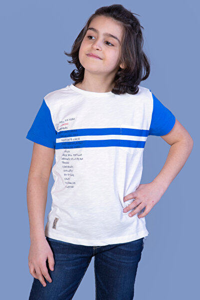 Toontoy Μπλουζάκι για αγόρια ριγέ με τύπωμα