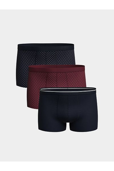 LC Waikiki Standard Fit Cotton Flexible Ανδρικό Boxer 3 τεμαχίων
