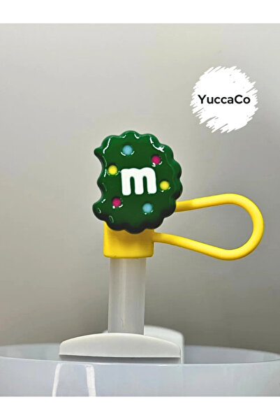 YuccaCo Accessorize Your Life Cookie M&M Thermos Ornament/Straw Cap/Straw Sto...