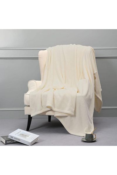 COOYA Super Soft Cozy Fleece Blanket, 300 GSM Lightweight Warm Plush Throws Blanket For Couch 200x240cm