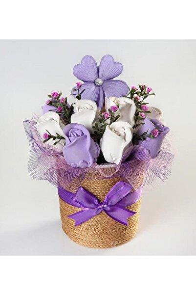 Genel Markalar Lila Yonca Kokulu Taş Aranjmanı