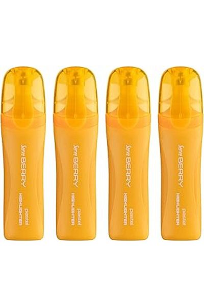 STOREMAX Serve Berry Highlighter Pastel Yellow Set of 4