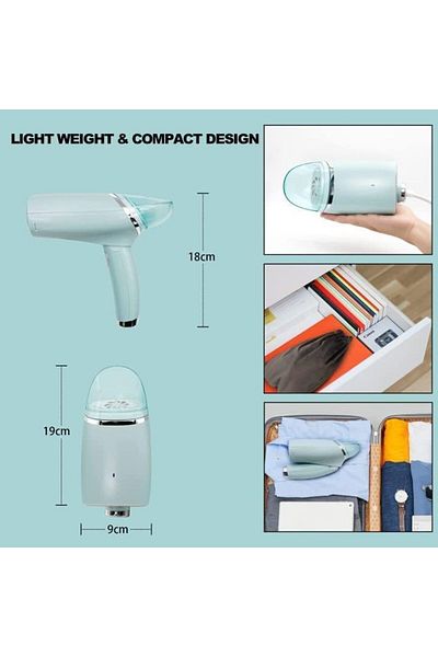 COOYA Steam Iron,Handheld Steamers,Fast Heat-Up Steam Iron with 260ML Large Detachable Water Tank