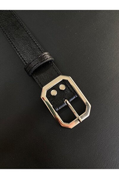 LİA KEMER مربع مخيط الفضة مشبك حزام الخصر حزام معطف حزام اللباس حزام السراويل...