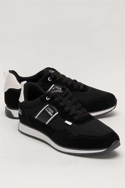 Liger Men's Casual Sneaker Sneakers Black - White