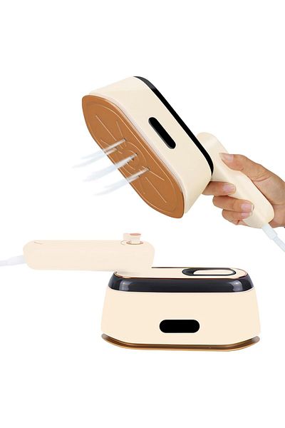COOYA Steam Iron, Handheld 2 in 1 Portable Mini with 30s Fast Heat-Up, 180° Rotatable, for Home Travel