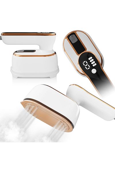 COOYA Steamer Iron, Portable Handheld Foldable, LED Display & 4 Level Steam, Mini Small Handheld Iron