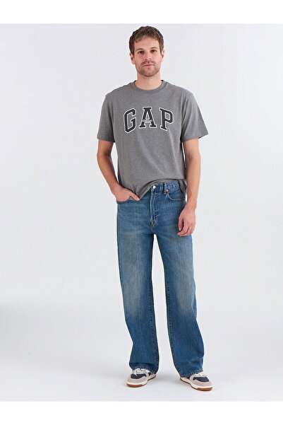 GAP Erkek Koyu Mavi Loose Washwell™ Jean Pantolon
