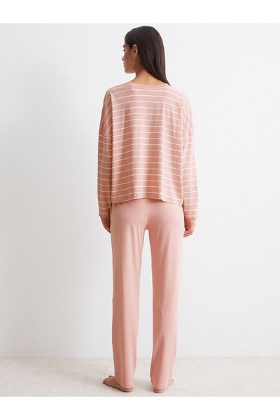 Marc O'Polo Pyjama Mix & Match Cotton Schlafanzug Schlafmode Bequem
