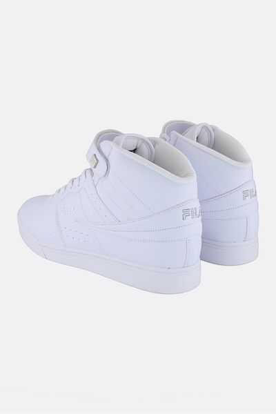 FILA Men Vulc 13 Distress High Cuff Velcro Outdoor Shoes, White