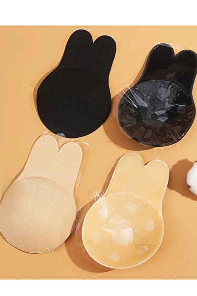 Pera fitol Sutien adeziv pentru ridicarea pieptului pentru femei, fără bretele și sutien pentru urechi de iepure închis la mamelon