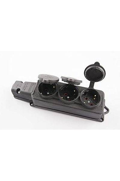 STOREMAX مقبس كاجور مطاط Ip44 مجموعة 3 * 1/16A جديد 1109945