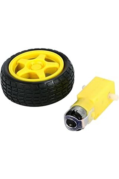 Arduino Motor Ve Tekerlek Seti 6v 250rpm Mhmt 1053513