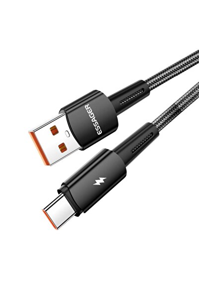 essager Premıum Örgü Kopmaz Kablo 1mt Pd3.1 120w Usb To Type-c Şarj Kablosu D...