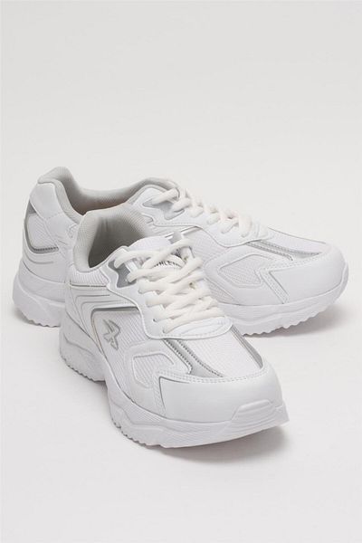 Liger Unisex Λευκά Ασημί Αδιάβροχα Αθλητικά Παπούτσια