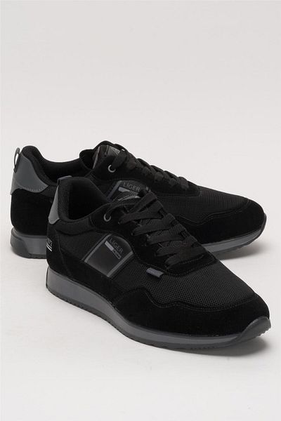 Liger Ανδρικά αθλητικά παπούτσια Casual Sneaker Μαύρα - Καπνιστά