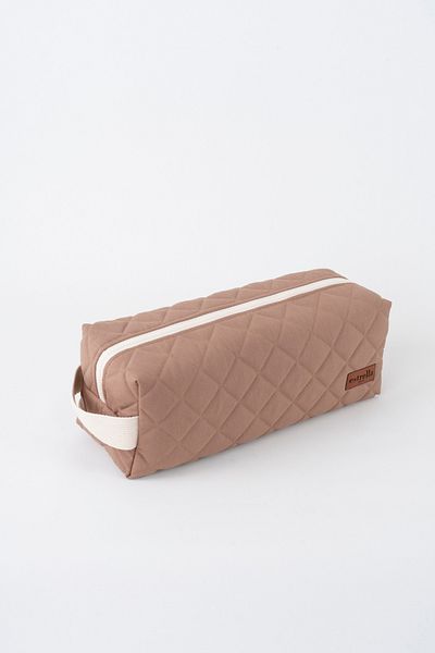 estrella paris СИВА Airwrap Square XL Size чанта - Пътна чанта за вашата прическа, кафява