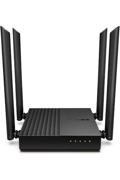TP-LINK راوتر TP-Link AC1200 ثنائي النطاق Gigabit Wi-Fi، سرعة Wi-Fi تصل إلى 1200 ميجابت في الثانية، 4 منافذ LAN بسرعة جيجابت في الثانية، متقدم
