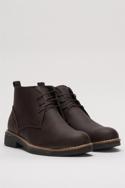 Liger Classic Lace-Up Ankle Men's Boots Brown