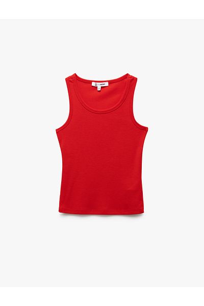 Koton Sleeveless Crew Neck Viscose Blended Basic Women's Undershirt