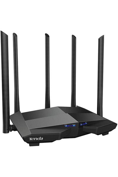 Tenda راوتر AC11 لاسلكي جيجابت إيثرنت ثنائي النطاق (2.4 جيجاهرتز / 5 جيجاهرتز) أسود