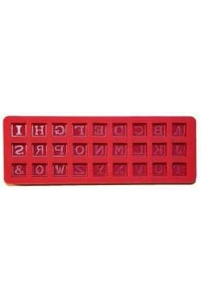 Hepta Collection Cake Silicone Cube Large Letters Mold - 27 Holes