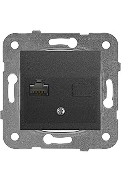 NcK Nt Smoked Data Numeris Cat6 Cat3 Mechanism Button Cover