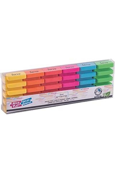 NZM TİCARET Niffashp 6Li Pet Eraser Highlighter Steps New Storebuynff 1051353