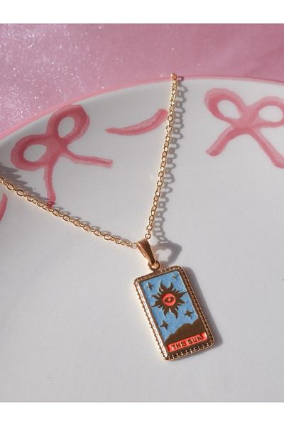 Reorah Collection The Sun-The Sun Tarot Card Necklace