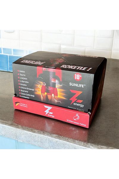 Sunlife 12 Pack Z Energy - Caffeine, Energy, Taurin and Vitamin Food Supplement