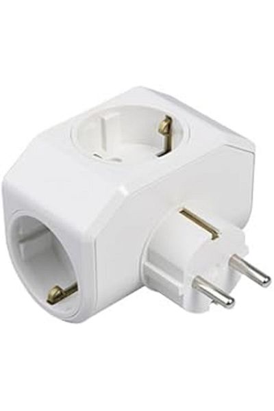 Store Yonca Plus White Triple Grounded Socket