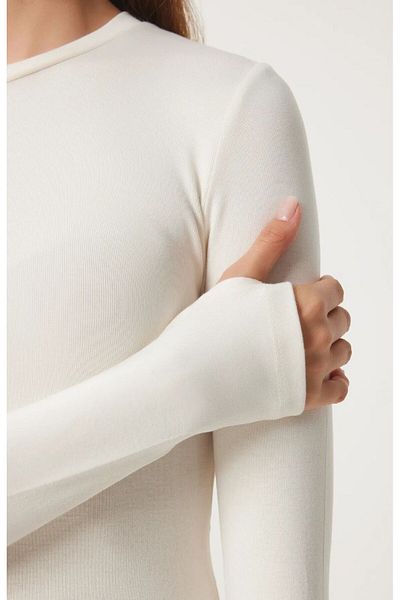 BY HUPE Women's Finger Detailed Bodysuit