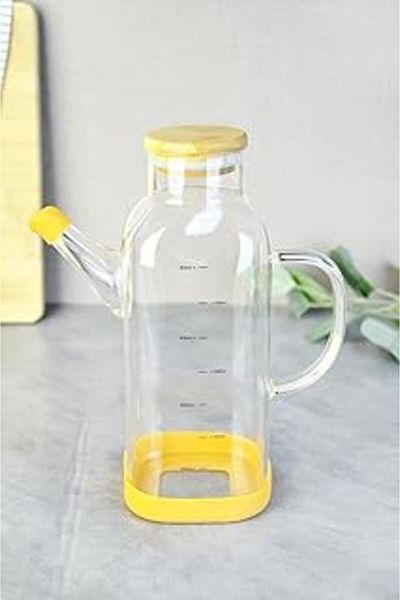 nazeninstoğu Paçi 800 ml Borosilicate Glass Square Oil Bowl with Bamboo Lid