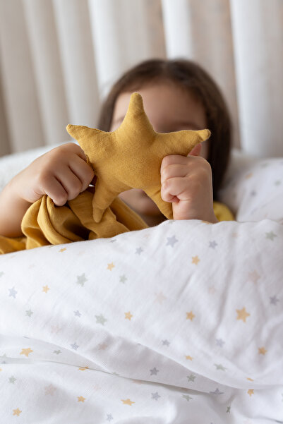 İrya My Star Organik Pamuk 2 Katlı Müslin Uyku Arkadaşı Hardal