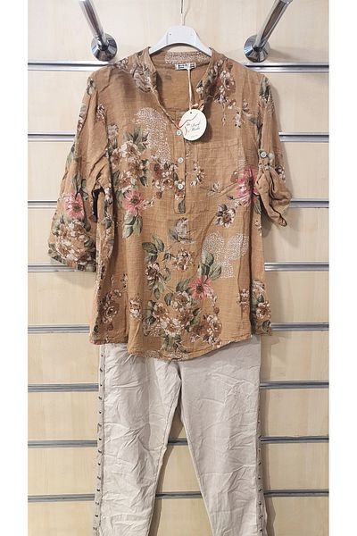 Park Moda ИТАЛИАНСКА РИЗА С ДЕСЕН СЛИВОВ ЦВЯТ