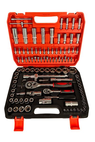 RAXTOR Professional 108 Piece Master Socket Set Shiny Crv-2 Steel Socket Set