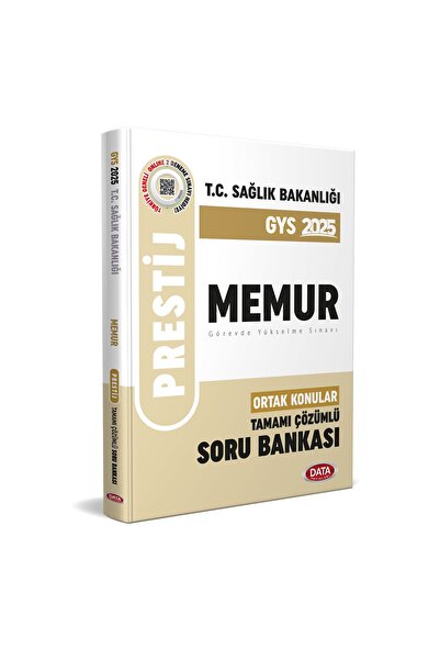 Data Yayınları Data 2025 T.C. Sağlık Bakanlığı Memur Tamamı Çözümlü Soru Bank...