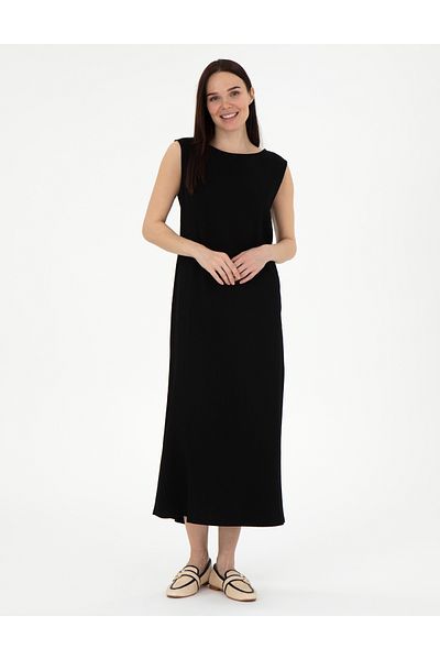 Pierre Cardin Black Regular Fit Woven Dress 50301066 -Vr046